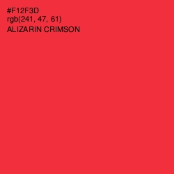 #F12F3D - Alizarin Crimson Color Image