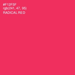 #F12F5F - Radical Red Color Image