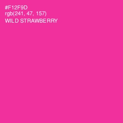 #F12F9D - Wild Strawberry Color Image