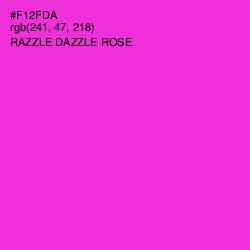 #F12FDA - Razzle Dazzle Rose Color Image