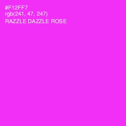 #F12FF7 - Razzle Dazzle Rose Color Image