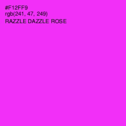 #F12FF9 - Razzle Dazzle Rose Color Image