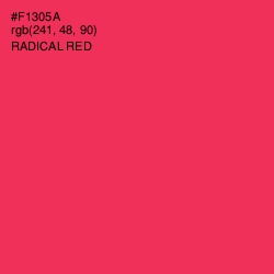 #F1305A - Radical Red Color Image