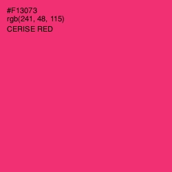 #F13073 - Cerise Red Color Image