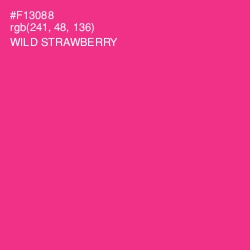 #F13088 - Wild Strawberry Color Image