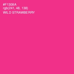 #F1308A - Wild Strawberry Color Image