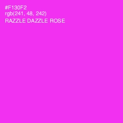 #F130F2 - Razzle Dazzle Rose Color Image