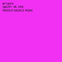 #F130F3 - Razzle Dazzle Rose Color Image