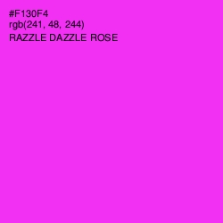 #F130F4 - Razzle Dazzle Rose Color Image