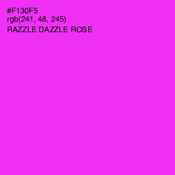 #F130F5 - Razzle Dazzle Rose Color Image