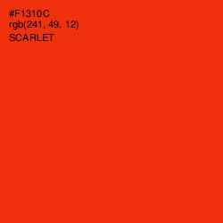 #F1310C - Scarlet Color Image