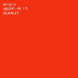 #F13111 - Scarlet Color Image