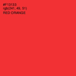 #F13133 - Red Orange Color Image