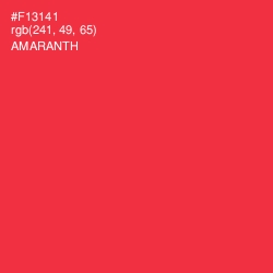 #F13141 - Amaranth Color Image