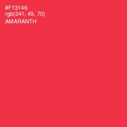 #F13146 - Amaranth Color Image