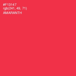 #F13147 - Amaranth Color Image