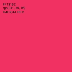 #F13162 - Radical Red Color Image