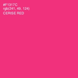 #F1317C - Cerise Red Color Image