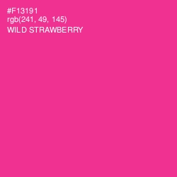 #F13191 - Wild Strawberry Color Image