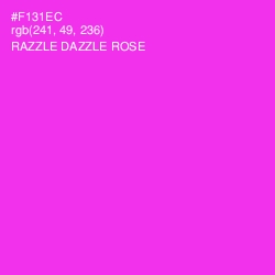 #F131EC - Razzle Dazzle Rose Color Image