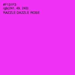 #F131F3 - Razzle Dazzle Rose Color Image