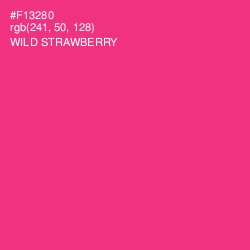 #F13280 - Wild Strawberry Color Image