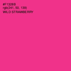 #F1328B - Wild Strawberry Color Image