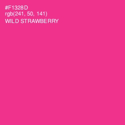 #F1328D - Wild Strawberry Color Image