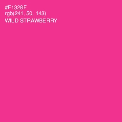 #F1328F - Wild Strawberry Color Image