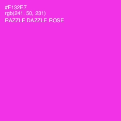 #F132E7 - Razzle Dazzle Rose Color Image