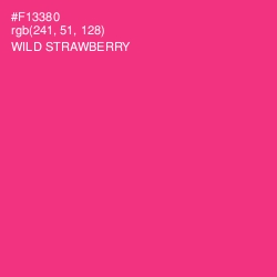 #F13380 - Wild Strawberry Color Image