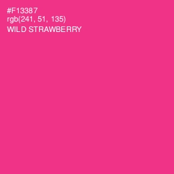 #F13387 - Wild Strawberry Color Image