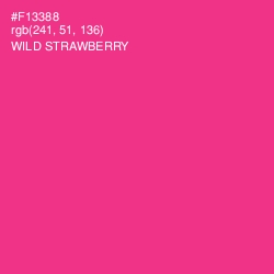 #F13388 - Wild Strawberry Color Image