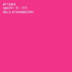 #F13389 - Wild Strawberry Color Image