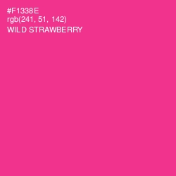 #F1338E - Wild Strawberry Color Image