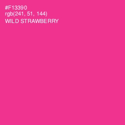 #F13390 - Wild Strawberry Color Image