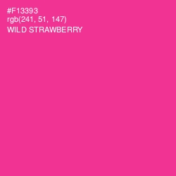 #F13393 - Wild Strawberry Color Image