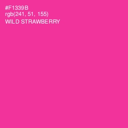 #F1339B - Wild Strawberry Color Image