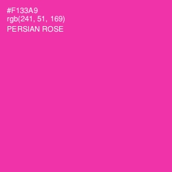 #F133A9 - Persian Rose Color Image