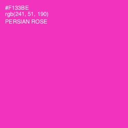 #F133BE - Persian Rose Color Image