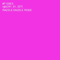 #F133E3 - Razzle Dazzle Rose Color Image