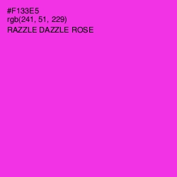 #F133E5 - Razzle Dazzle Rose Color Image
