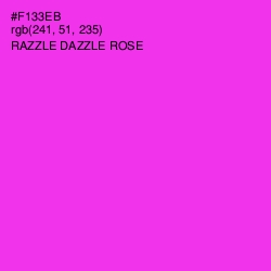 #F133EB - Razzle Dazzle Rose Color Image