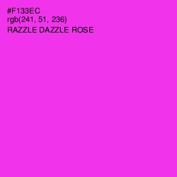 #F133EC - Razzle Dazzle Rose Color Image