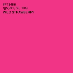 #F13486 - Wild Strawberry Color Image