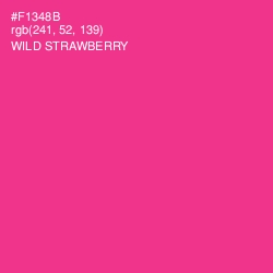 #F1348B - Wild Strawberry Color Image