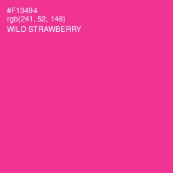 #F13494 - Wild Strawberry Color Image