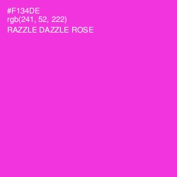 #F134DE - Razzle Dazzle Rose Color Image