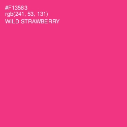 #F13583 - Wild Strawberry Color Image