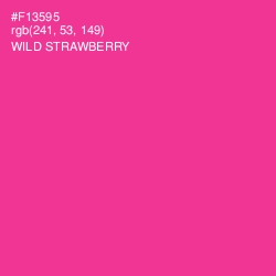 #F13595 - Wild Strawberry Color Image